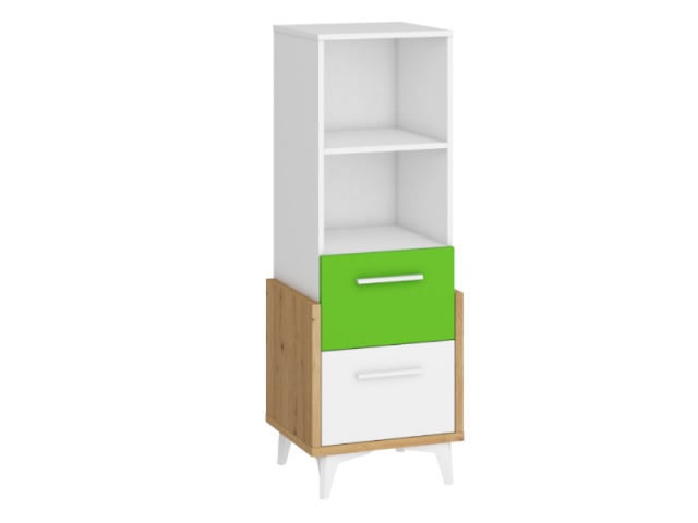 Hey Hey-12 Biblioteca 45N Oak Artisan/White/Green