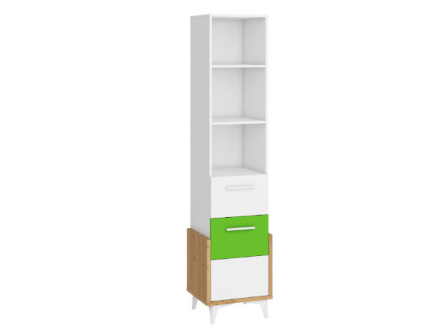 Hey Hey-14 Biblioteca 45W Oak Artisan/White/Green