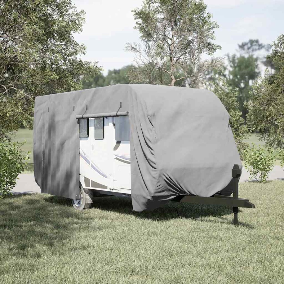 Husa de rulota gri 670x250x220 cm Tesatura netesuta - 2 | YEO