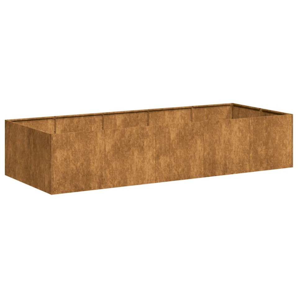 Jardinieră Rusty 200x80x40 cm Oțel pentru intemperii - 1 | YEO