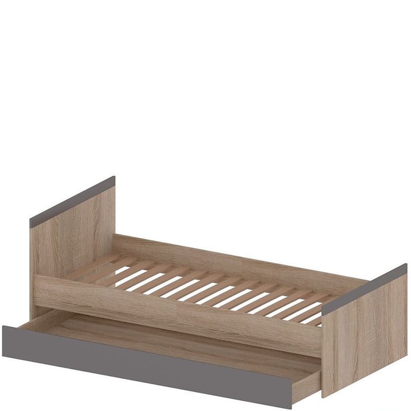 Madagaskar Bed 90 L/P Oak S/Graphite - 1 | YEO