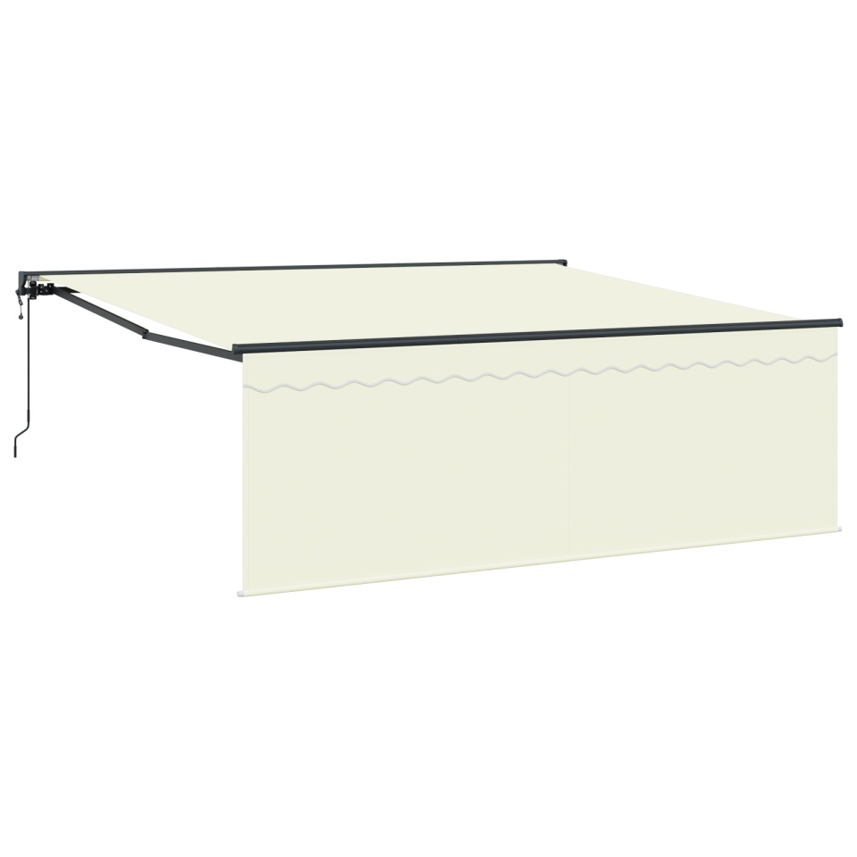 Marchiză retractabilă automată crem 350x250 cm - 1 | YEO