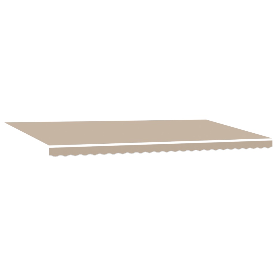 Marquize Manuale Retractabile Bej 600x300 cm, Material de înlocuire pentru marquize de 6x3 m Bej - 1 | YEO