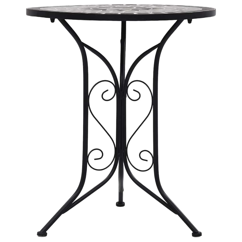 Masă de bistro mozaic, gri, 60 cm, ceramică - 1 | YEO