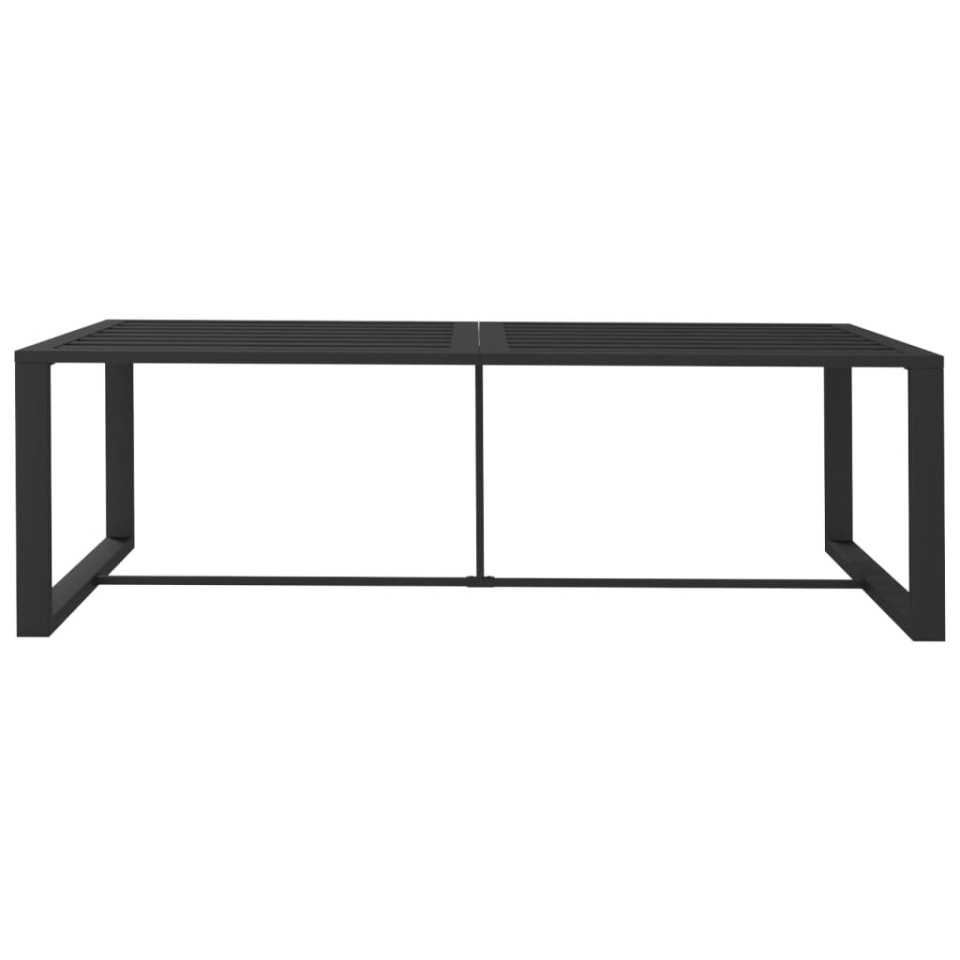 Masă de exterior, antracit, 120x60x66 cm, aluminiu - 2 | YEO