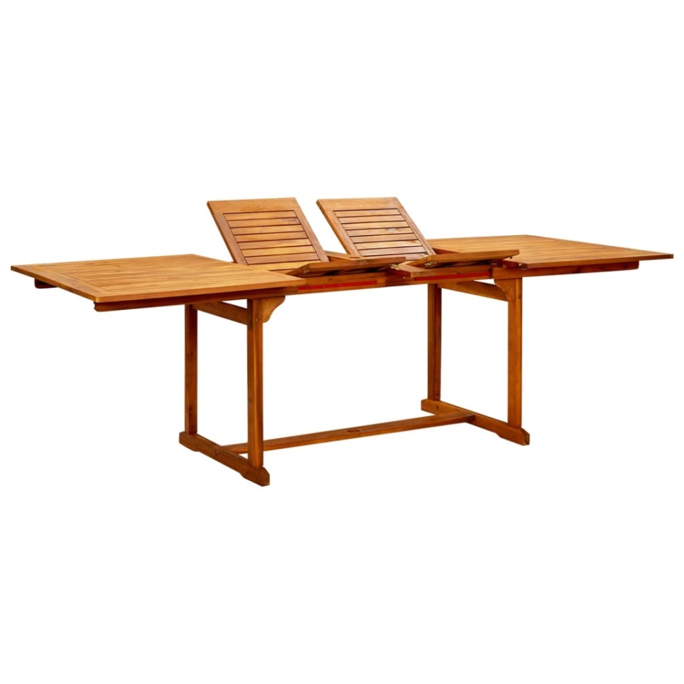 Masă de grădină, (160-240)x100x75 cm, lemn masiv de acacia