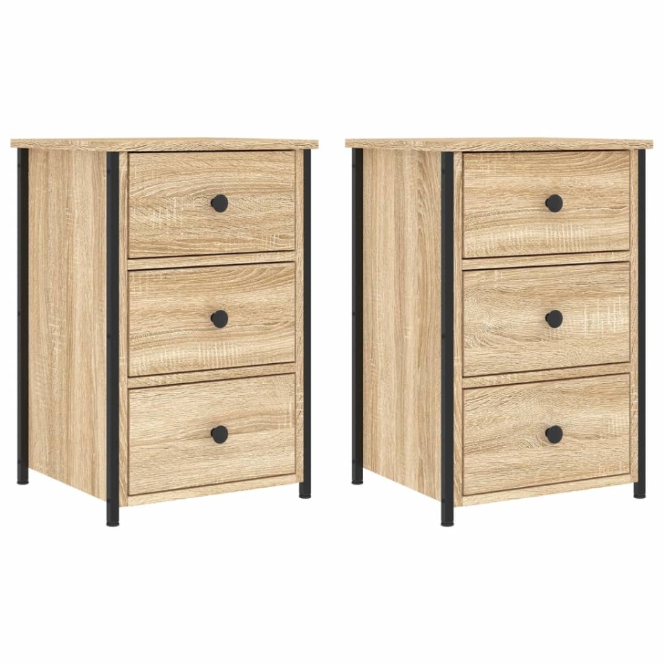 Noptiere, 2 buc., stejar sonoma, 40x36x60 cm, lemn compozit - 1 | YEO