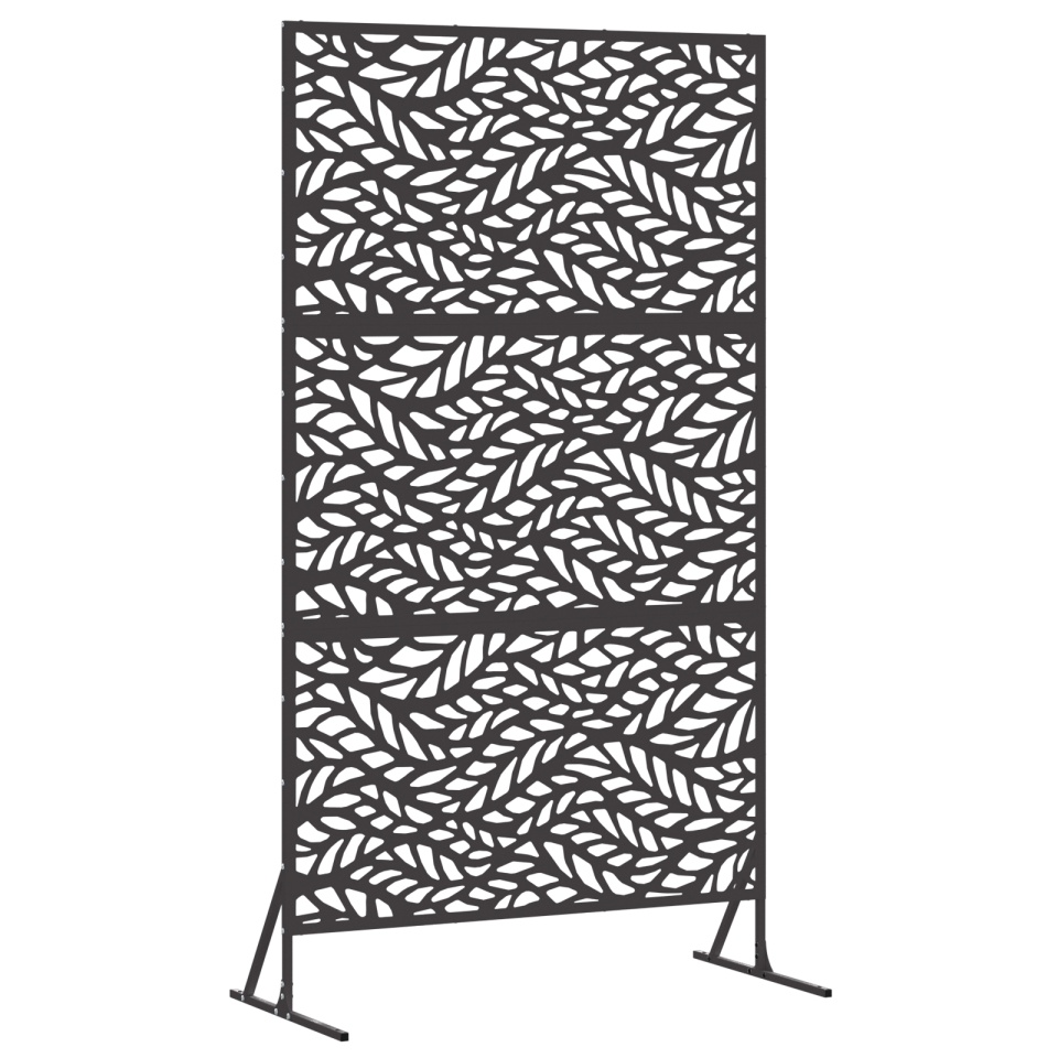Panou de Fencing Metalic Negru Oțel Vopsit Electrostatic Mare - 1 | YEO