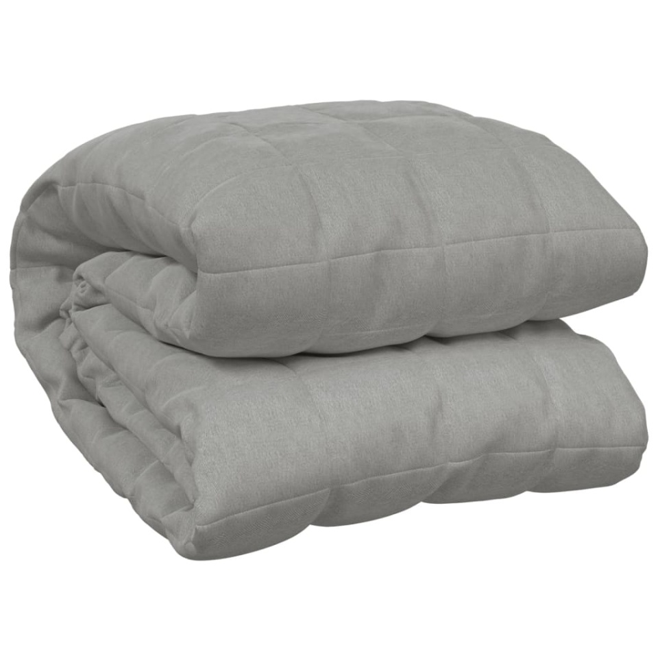 Pătură cu greutăți, gri, 200x235 cm, 15 kg, material textil - 1 | YEO
