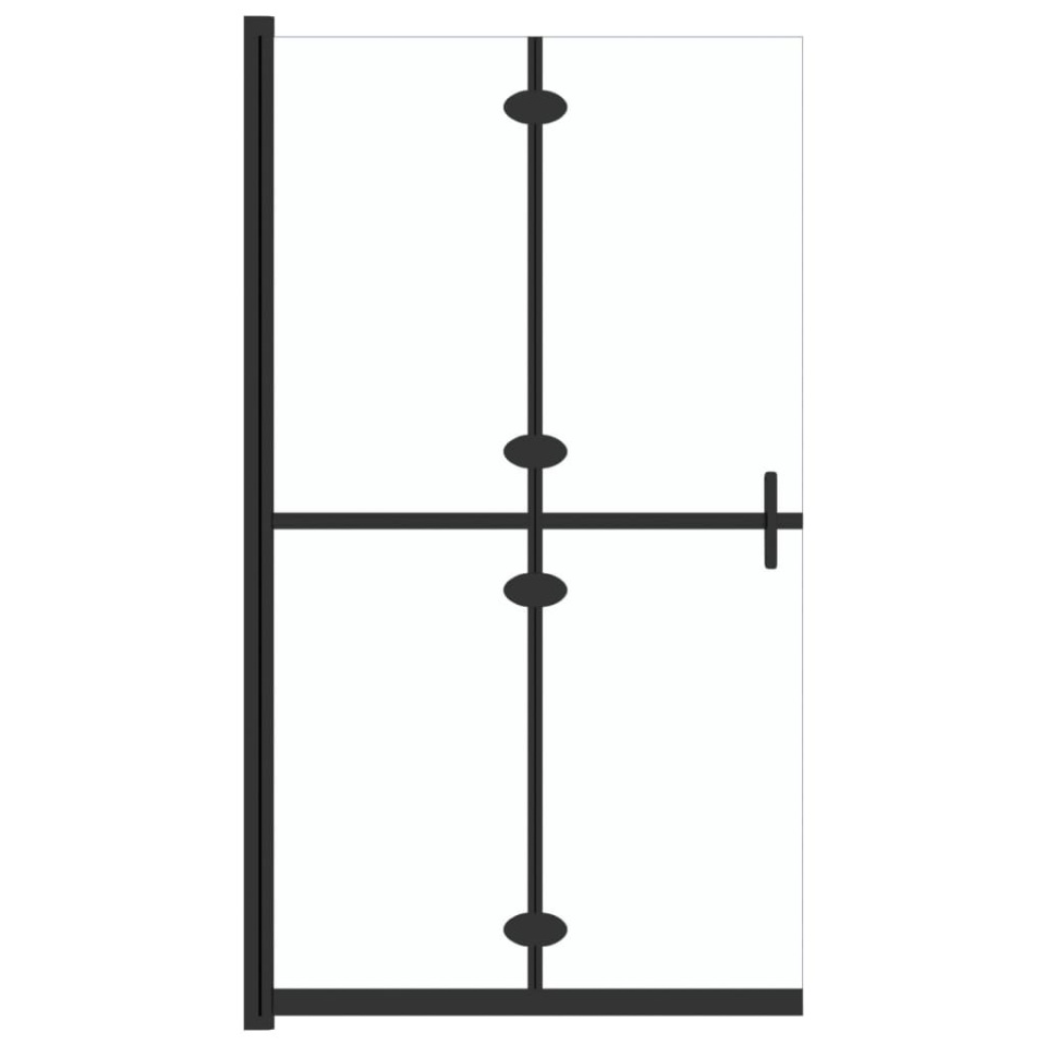Perete de duș walk-in pliabil 100x190cm sticlă ESG transparentă - 1 | YEO