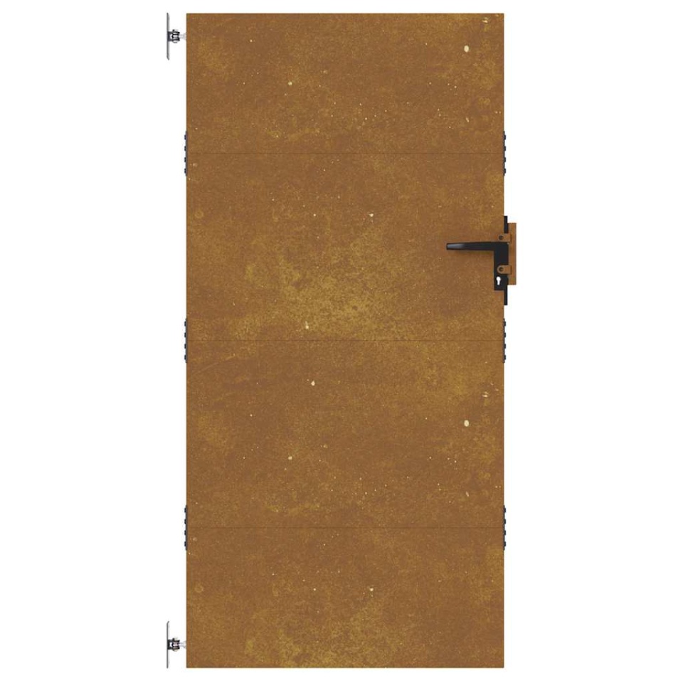 Poartă pentru grădină, 85x175 cm, oțel corten - 3 | YEO