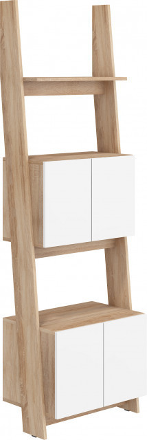 Rack Rac-05 (Biblioteca 60-2D) S.Bright/White High Gloss