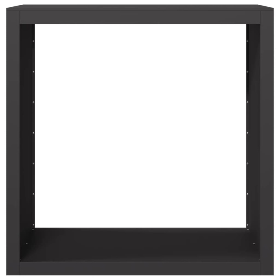 Rastel pentru lemne de foc, negru, 100x40x100 cm, oțel - 3 | YEO