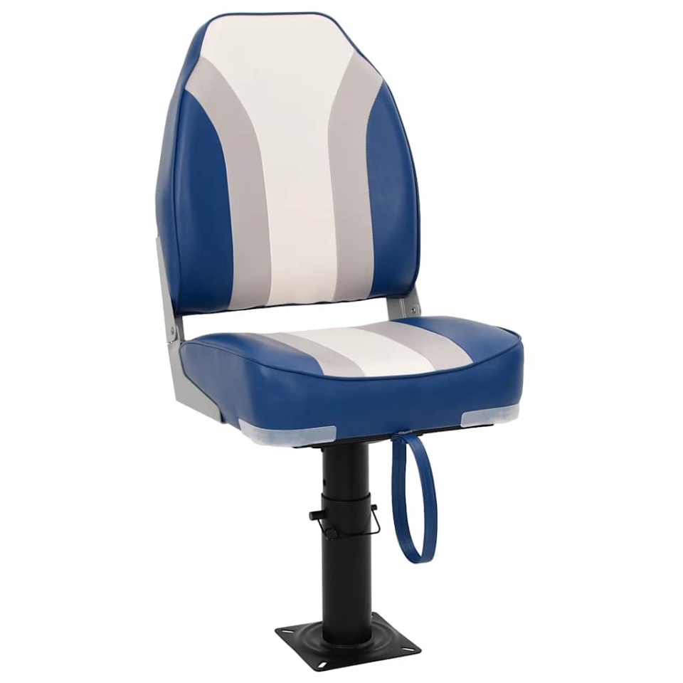 Scaun barcă cu piedestal, reglabil în înălțime, rotativ la 360°