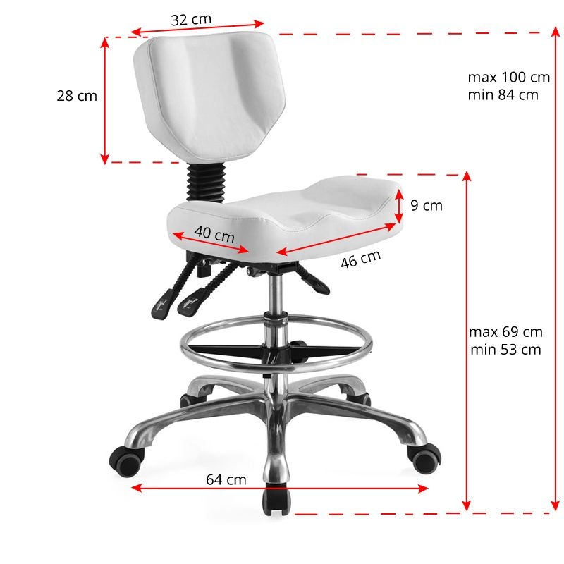 Scaun cosmetic a-4299 alb - 1 | YEO