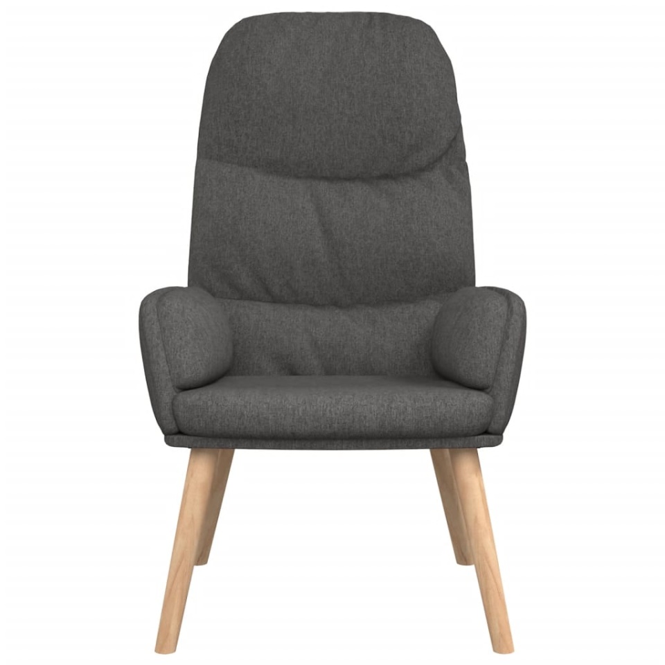 Scaun de relaxare, gri închis, material textil - 2 | YEO