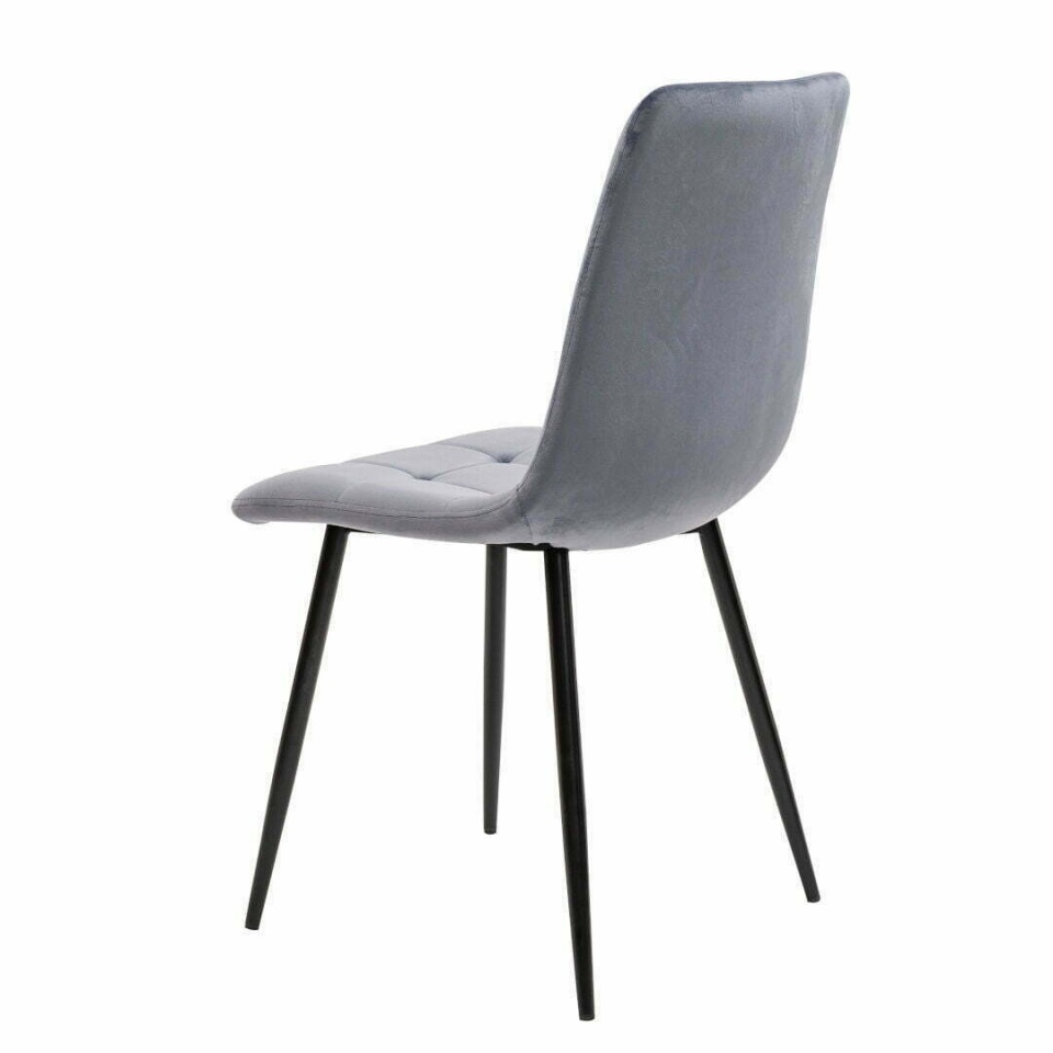 Scaun living, tapitat cu stofa, s-155, gri - 4 | YEO