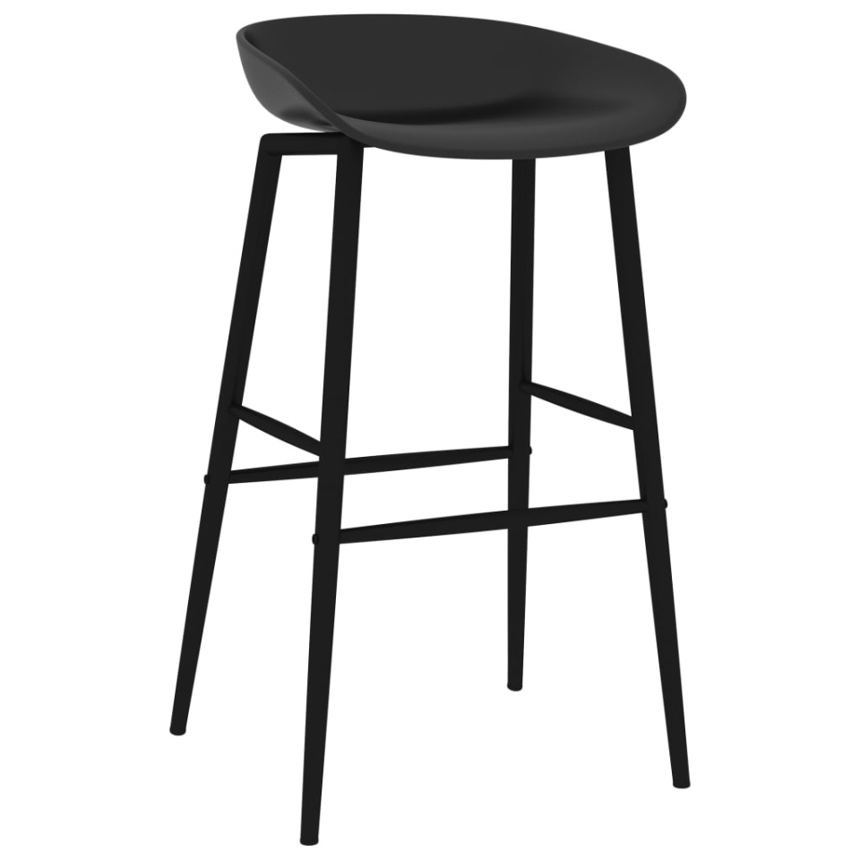 Scaune de bar, 4 buc., negru - 1 | YEO