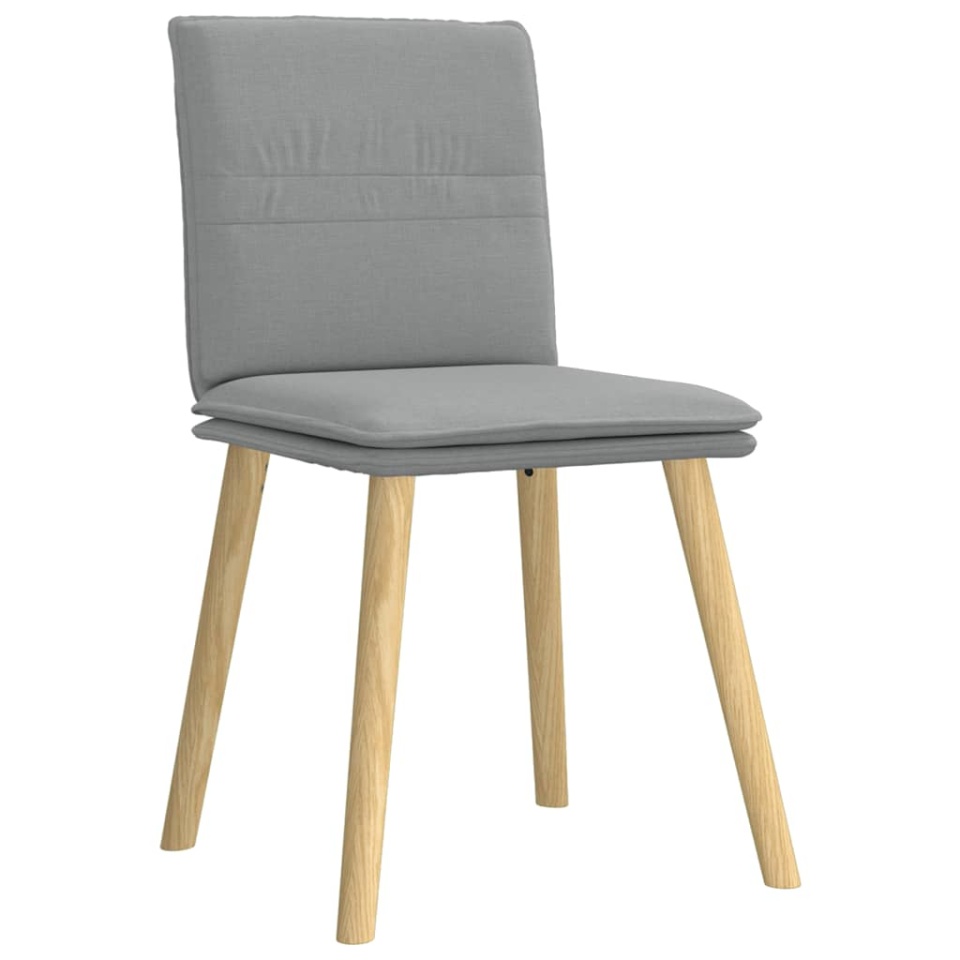Scaune de bucătărie, 2 buc., gri deschis, material textil - 2 | YEO
