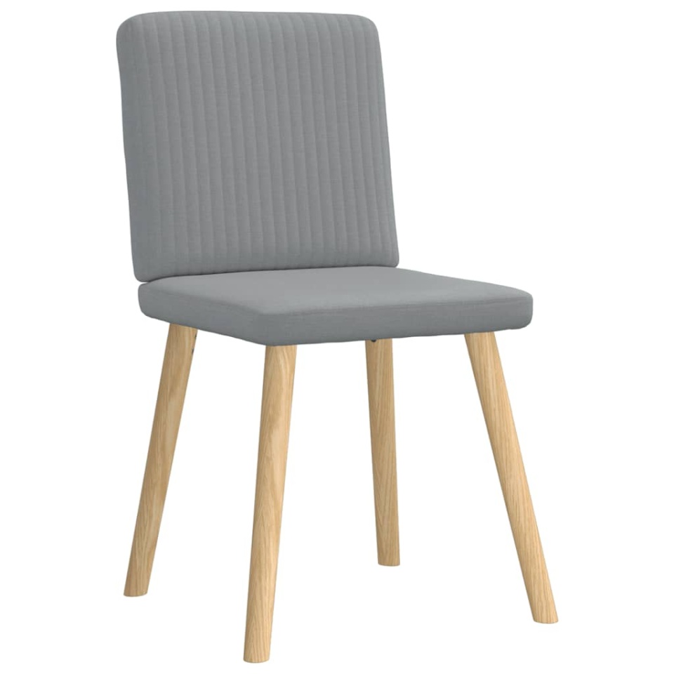 Scaune de bucătărie, 2 buc., gri deschis, material textil - 2 | YEO