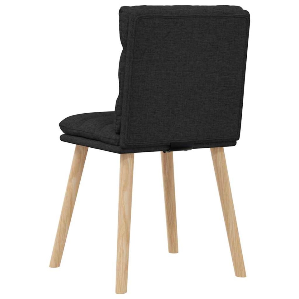 Scaune de bucătărie, 2 buc. negru, textil - 4 | YEO