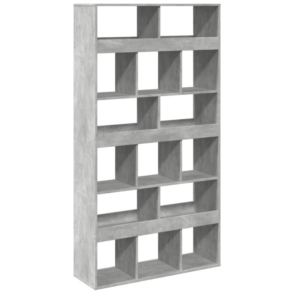 Separator de cameră, gri beton, 100x33x187,5 cm, lemn prelucrat - 1 | YEO
