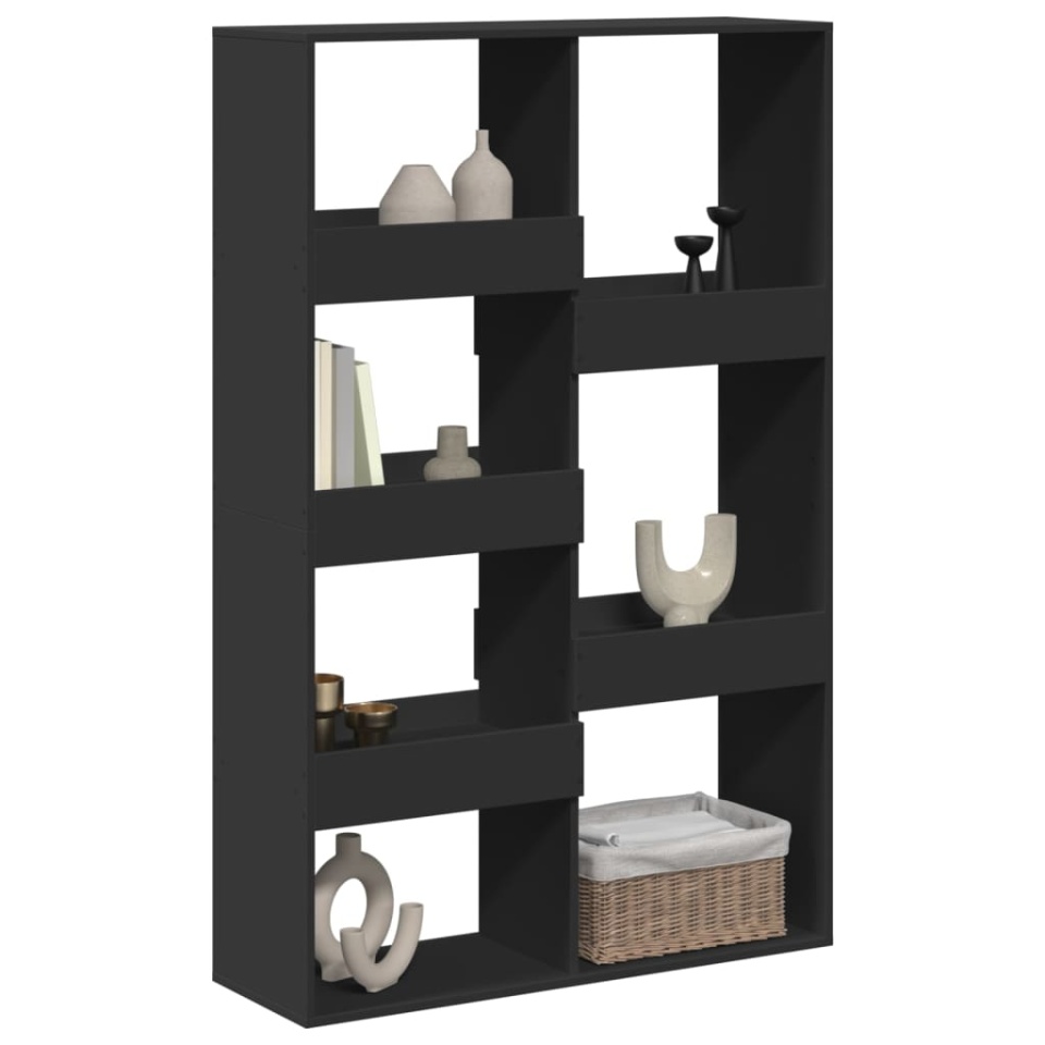 Separator de cameră, negru, 100x33x155,5 cm, lemn prelucrat - 2 | YEO