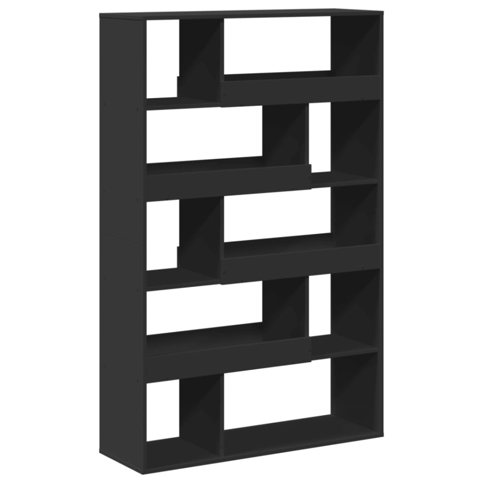 Separator de cameră, negru, 100x33x156,5 cm, lemn prelucrat - 1 | YEO