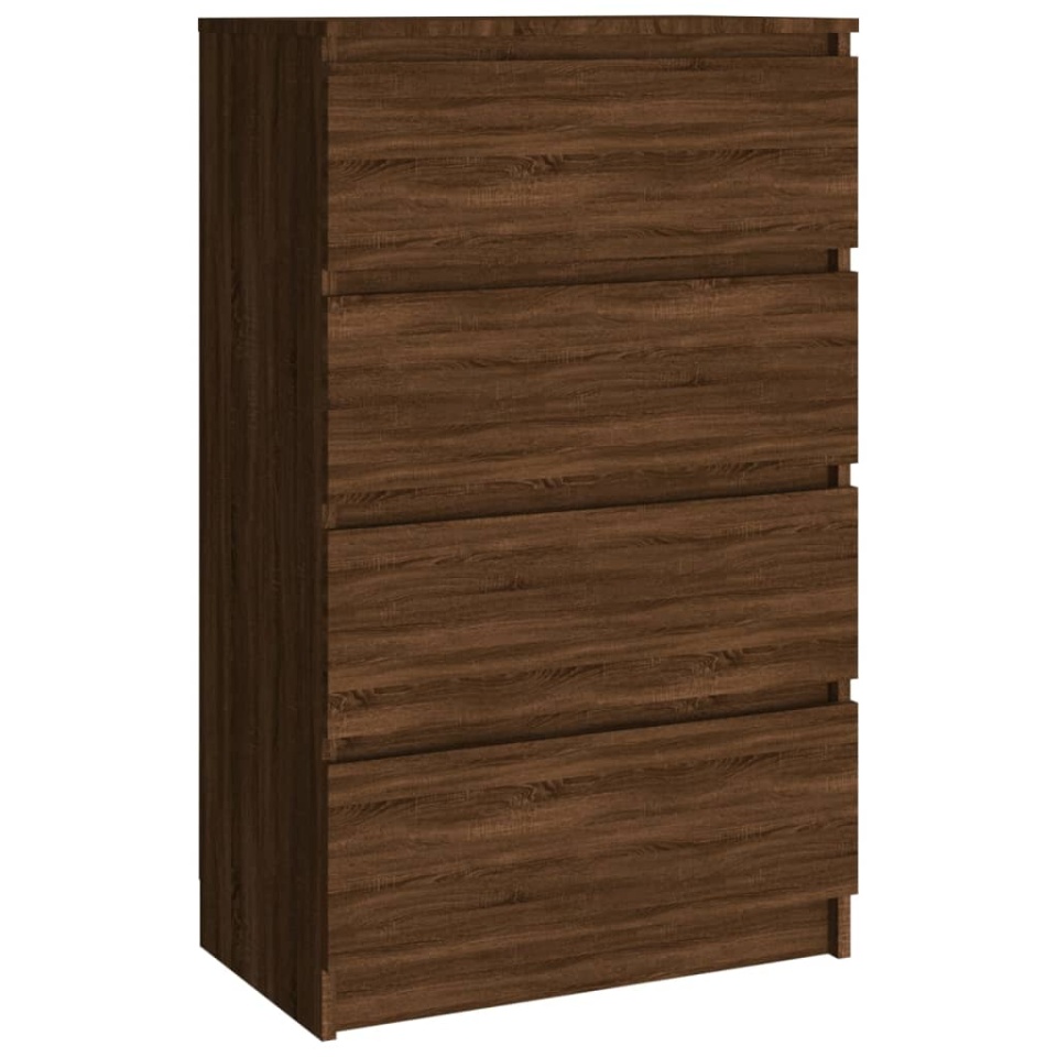 Servantă, stejar maro, 60x35x98,5 cm, lemn prelucrat - 1 | YEO