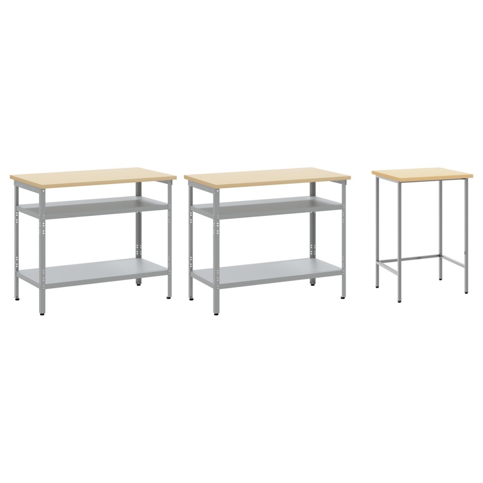 Set banc de lucru 3 piese Gri Oțel - 2 | YEO