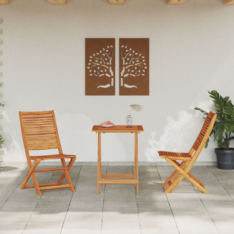 Set Bistro pliabil 3 piese din lemn de acacia - 3 | YEO