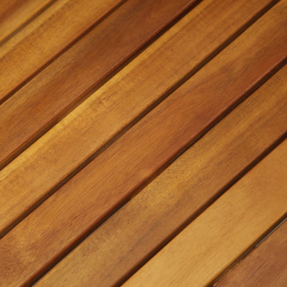 Set bistro pliabil cu perne, 3 piese, lemn masiv de acacia - 3 | YEO