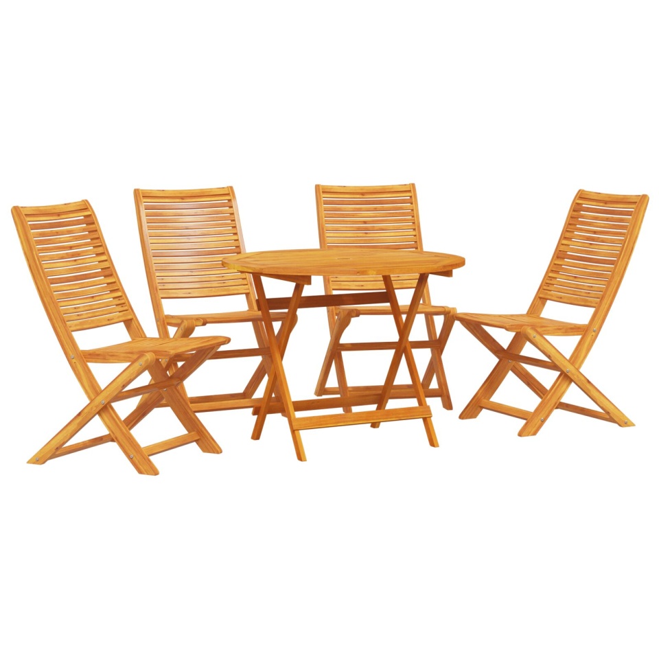 Set de masă pentru grădină, 5 piese, din lemn solid de acacia - 1 | YEO