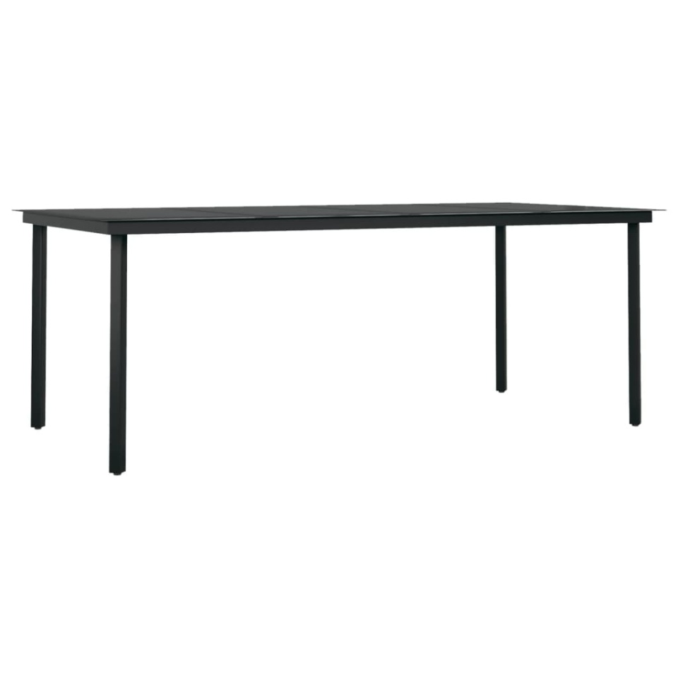 Set de mobilier pentru grădină, 9 piese, negru - 2 | YEO