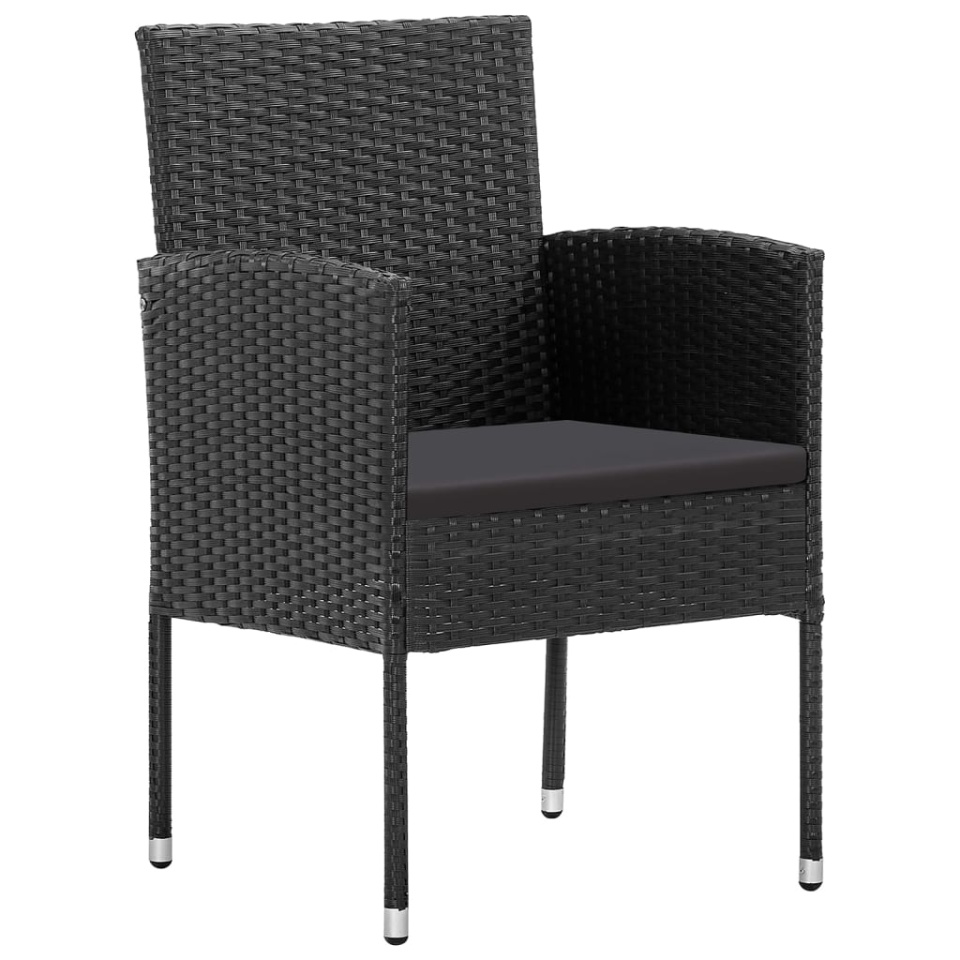 Set de servit masa pentru grădină, 5 piese, negru - 2 | YEO