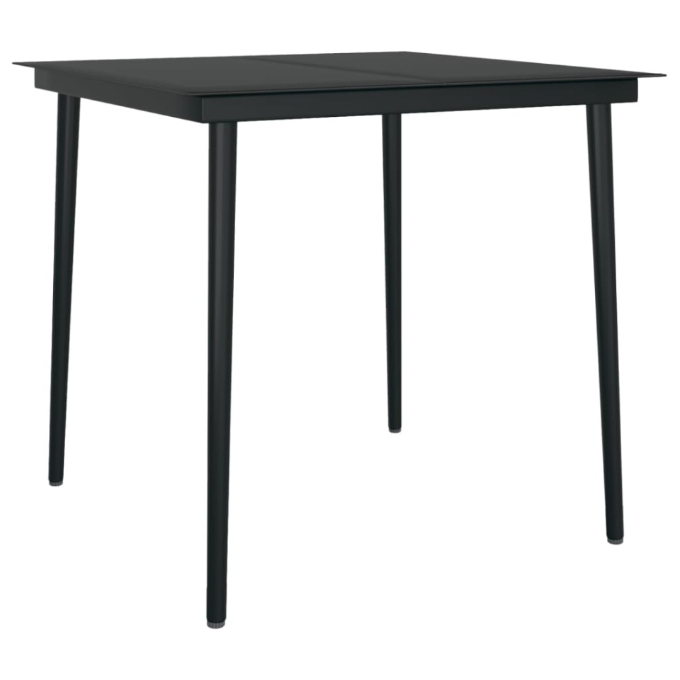 Set de servit masa pentru grădină, 5 piese, negru - 2 | YEO