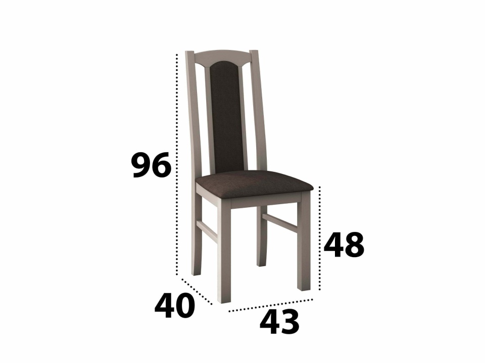 Set masa extensibila 160x200cm cu 4 scaune tapitate, mb-12 venus1 si s-37 boss7 s6, sonoma, lemn masiv de fag, stofa - 3 | YEO