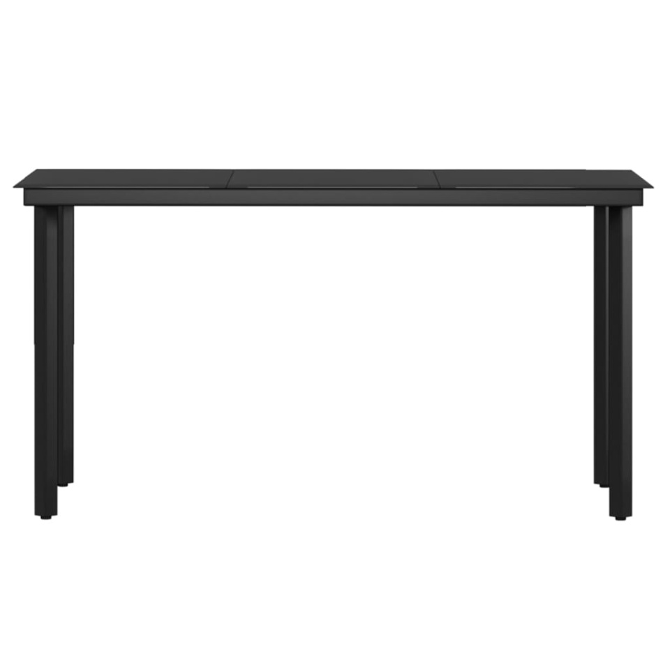 Set masă pentru grădină, 5 piese, cu perne, negru - 4 | YEO