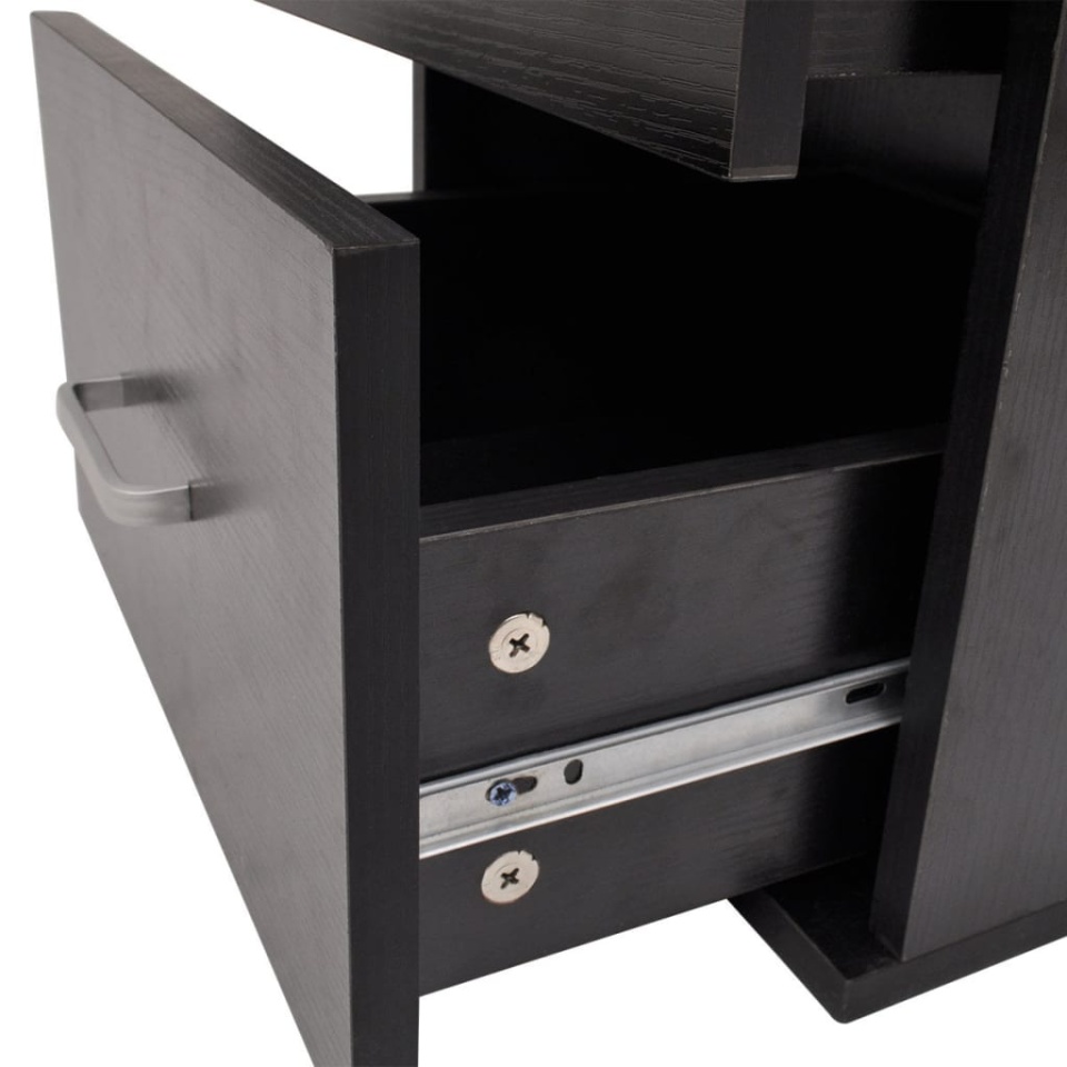 Set mobilier baie 11 piese, chiuvete și robinete incluse, negru - 3 | YEO