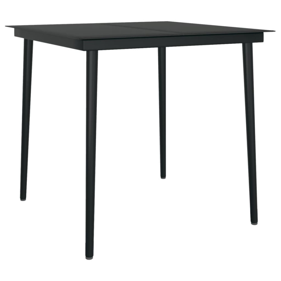 Set mobilier de grădină, 3 piese, negru - 4 | YEO