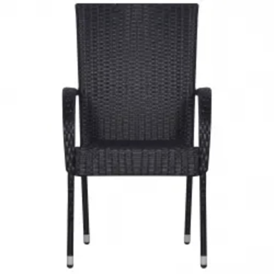 Set mobilier de grădină, 5 piese, negru - 3 | YEO