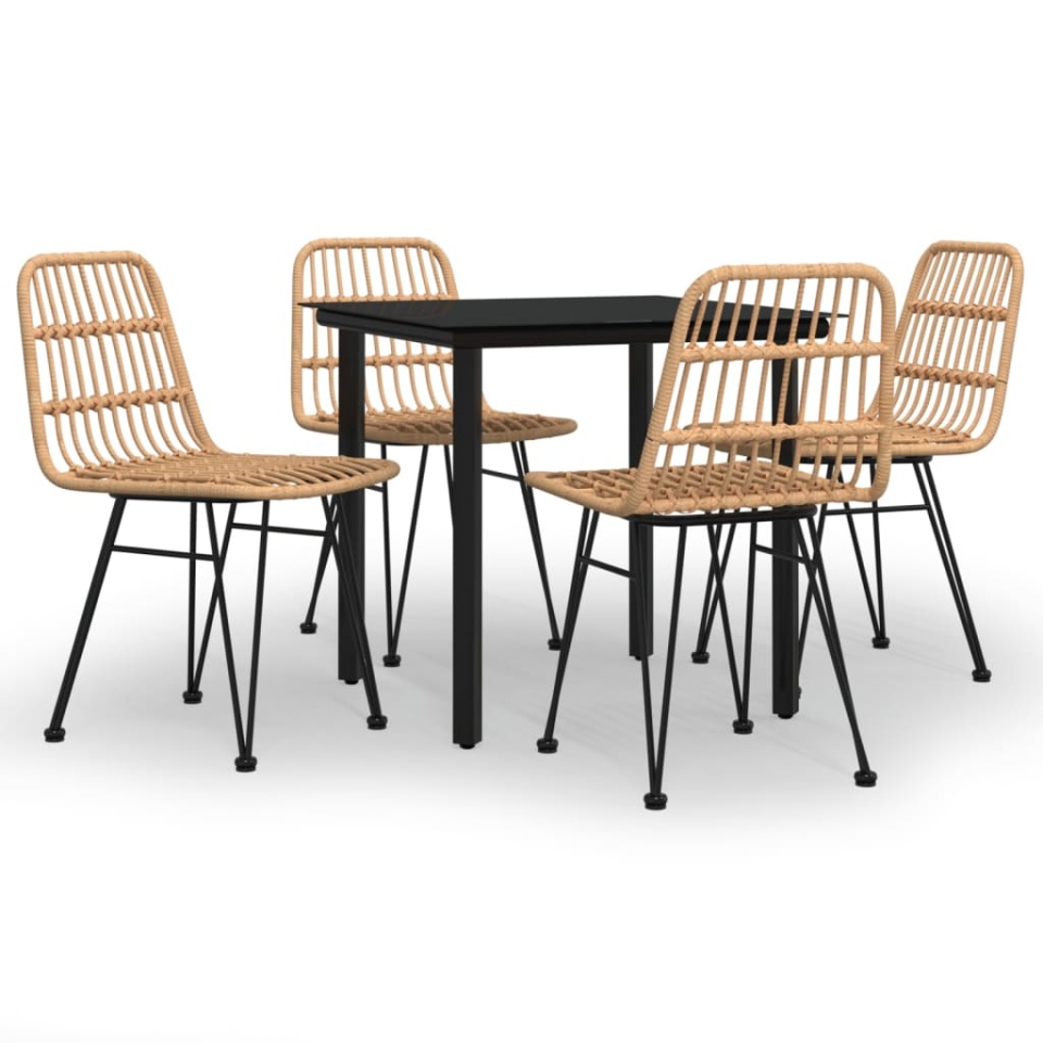 Set mobilier de grădină, 5 piese, poliratan - 1 | YEO