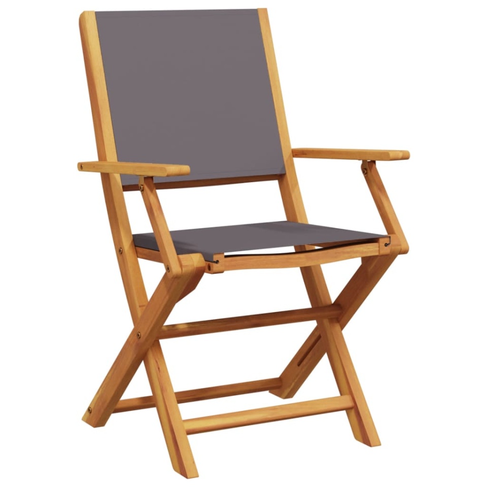Set mobilier de grădină 5 piese textil antracit/lemn masiv - 2 | YEO