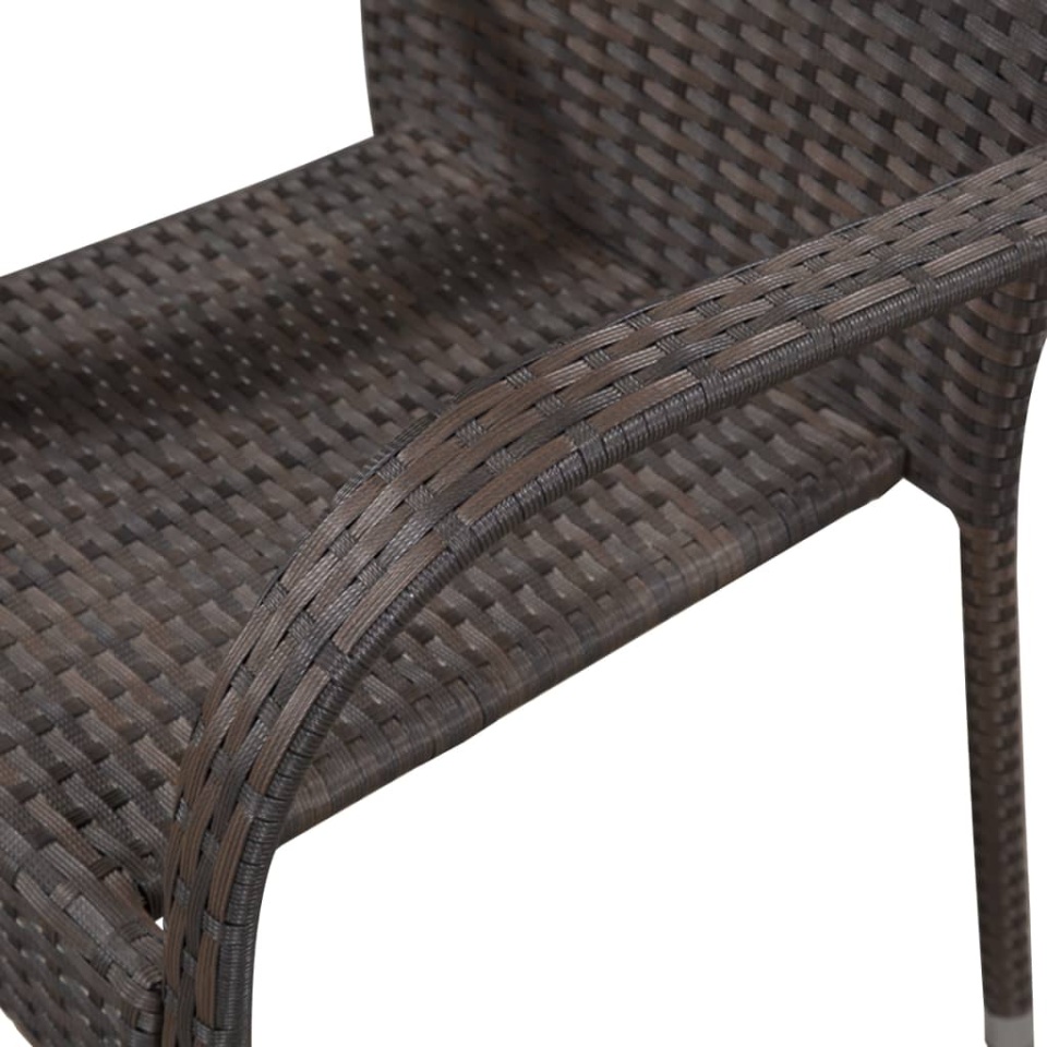 Set mobilier de grădină, 7 piese, maro, poliratan - 4 | YEO