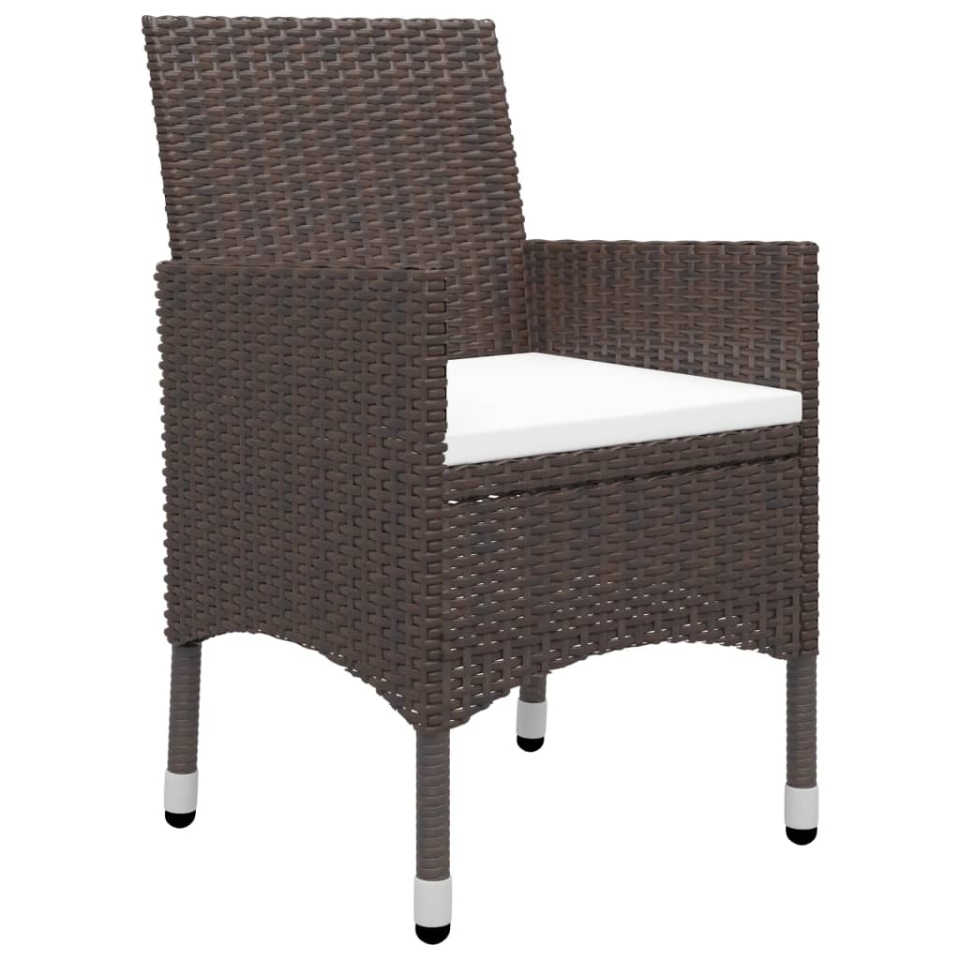 Set mobilier de grădină, 7 piese, maro - 4 | YEO