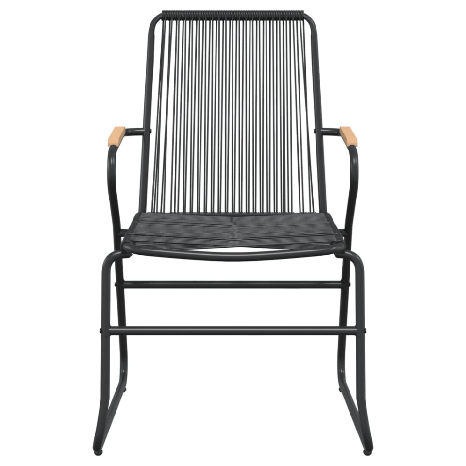 Set mobilier de grădină, 7 piese, negru, ratan PVC - 4 | YEO