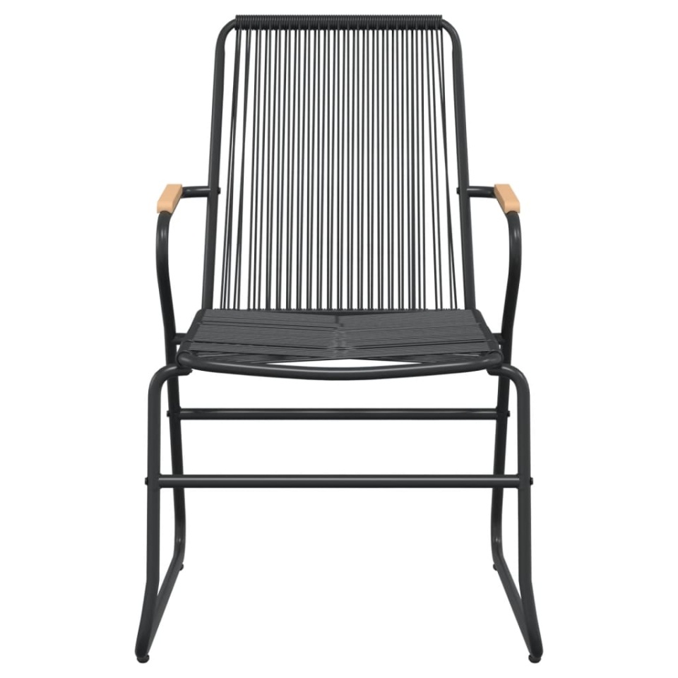 Set mobilier de grădină, 7 piese, negru, ratan PVC - 4 | YEO