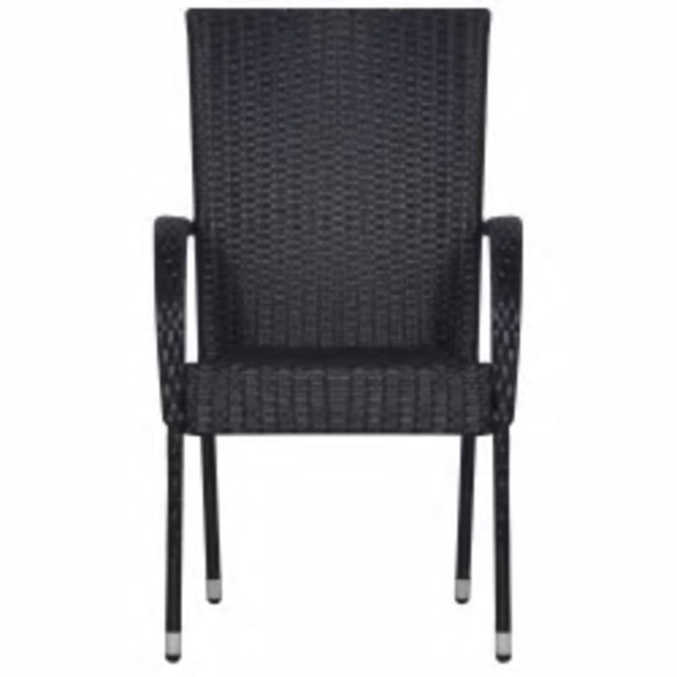 Set mobilier de grădină, 7 piese, negru - 3 | YEO