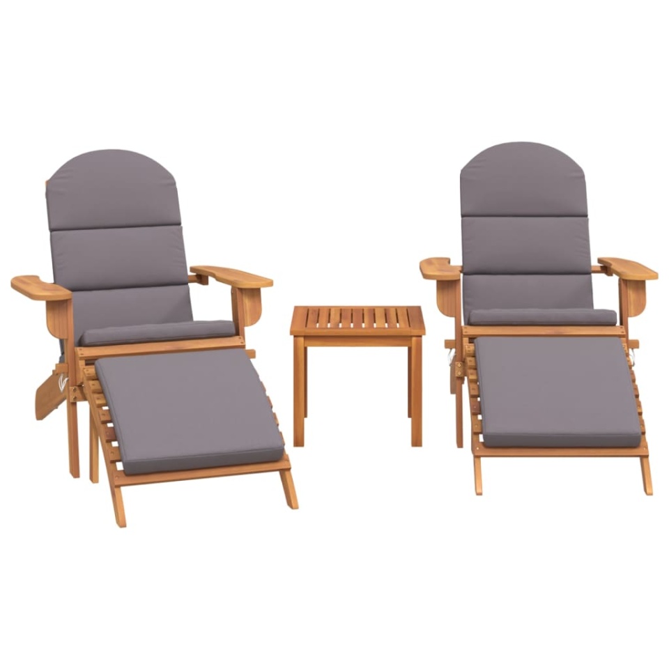 Set mobilier de grădină Adirondack, 3 piese, lemn masiv acacia - 2 | YEO