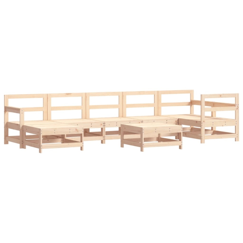 Set mobilier de grădină cu perne, 8 piese, lemn masiv - 2 | YEO